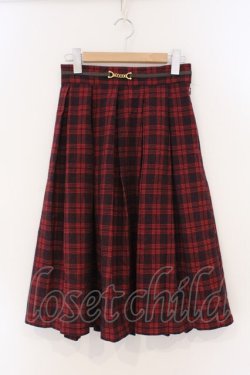 画像1: Fi.n.t / チェックプリーツスカート F アカ O-26-03-19-003-CA-SK-OW-OS