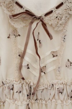 画像2: axes femme / 鍵ptシフォンワンピース M キナリ O-26-03-19-021-AX-OP-OW-OS