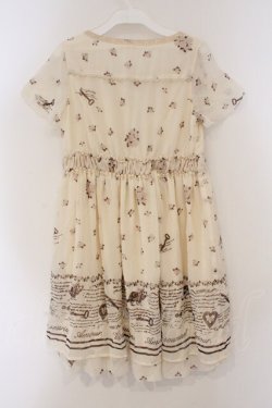 画像4: axes femme / 鍵ptシフォンワンピース M キナリ O-26-03-19-021-AX-OP-OW-OS