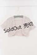 axes femme / 総レースボレロ M ピンク O-26-03-19-022-AX-TO-OW-OS