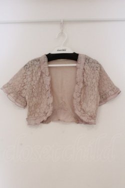 画像1: axes femme / 総レースボレロ M ピンク O-26-03-19-022-AX-TO-OW-OS