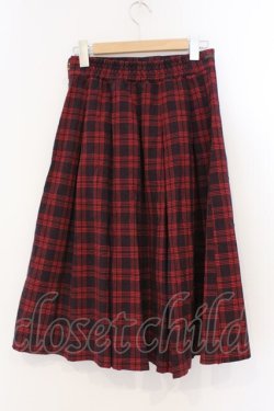 画像2: Fi.n.t / チェックプリーツスカート F アカ O-26-03-19-003-CA-SK-OW-OS