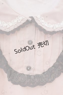 画像2: axes femme / メルヘン柄ブラウス風プルオーバー M ピンク O-26-03-19-025-AX-TO-OW-OS