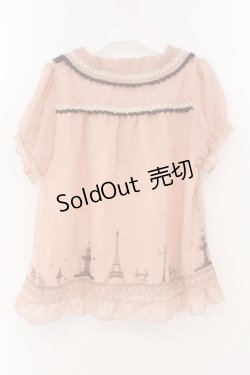 画像3: axes femme / メルヘン柄ブラウス風プルオーバー M ピンク O-26-03-19-025-AX-TO-OW-OS