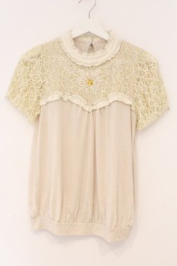 画像1: axes femme / ビジュー使いビスチェ風トップス M キナリ O-26-03-19-029-AX-TO-OW-OS