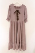 m petit by misako / AMレースアップワンピース L ピンク O-26-03-19-030-LO-OP-OW-OS