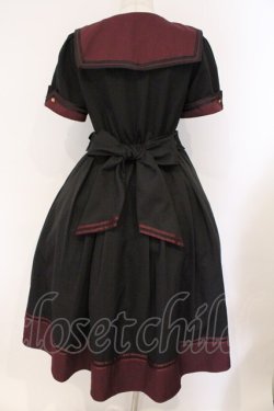 画像4: Amavel / Guardianセーラーミリタリーミドル丈ワンピース  クロ×ワイン O-26-03-21-031-CA-OP-IG-OS