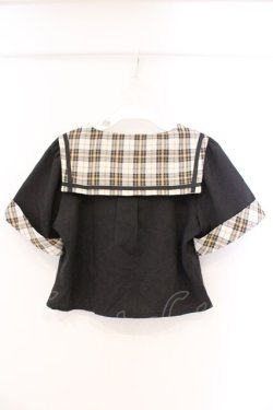 画像3: axes femme POETIQUE / ダブルボタンセーラーブラウス  クロ O-26-03-21-032-AX-BL-IG-OS