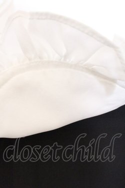 画像2: Jamie エーエヌケー / ゴシックロゴブラウス M クロ×シロ O-26-03-21-035-LO-BL-OW-OS