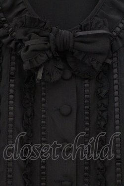 画像2: INGEBORG / レース通しパフブラウス  クロ O-26-03-21-004-LO-BL-IG-OS