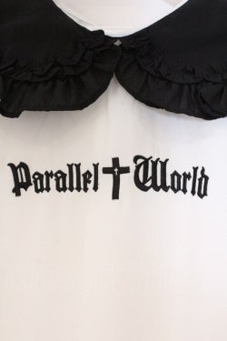 画像2: Jamie エーエヌケー / ゴシックロゴブラウス M シロ×クロ O-26-03-21-038-LO-BL-OW-OS