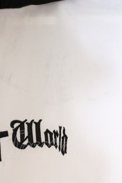 画像3: Jamie エーエヌケー / ゴシックロゴブラウス M シロ×クロ O-26-03-21-038-LO-BL-OW-OS