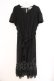 画像1: axes femme / フィッシュテール半袖ワンピース  クロ O-26-03-21-050-AX-OP-IG-OS (1)