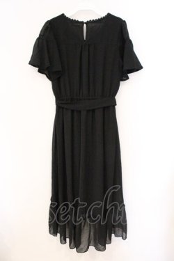 画像3: axes femme / フィッシュテール半袖ワンピース  クロ O-26-03-21-050-AX-OP-IG-OS