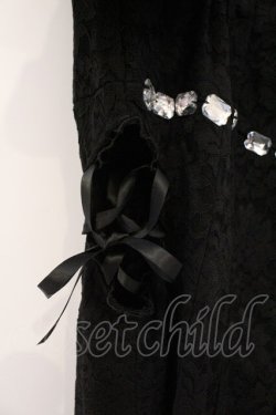 画像3: Ank Rouge / レースオフショルマーメイドワンピース M クロ O-26-03-21-053-CA-OP-OW-OS