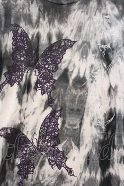 画像2: Sixh / トライバルタイダイTシャツ S ブラック O-26-03-21-055-HN-TO-OW-OS