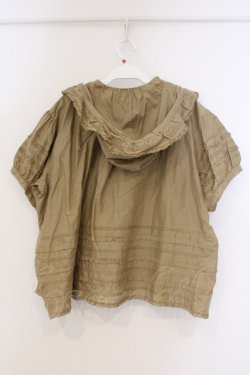 画像4: WONDERFUL WORLD / フード付きタックフリルブラウス【お直しあり】  ベージュ O-26-03-21-005-LO-BL-IG-OS