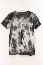 画像3: Sixh / トライバルタイダイTシャツ S ブラック O-26-03-21-055-HN-TO-OW-OS (3)