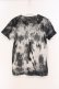 画像3: Sixh / トライバルタイダイTシャツ S ブラック O-26-03-21-055-HN-TO-OW-OS (3)