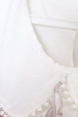 画像2: LIZ LISA / ダブルリボンパフスリーブリブカットトップス 0 シロ O-26-03-21-1028-LO-TO-OW-OS