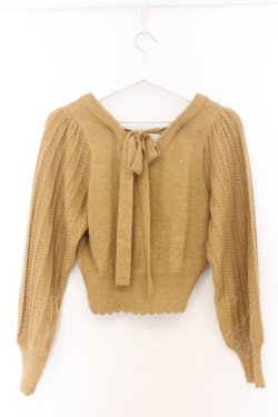 画像3: LIZ LISA / 2wayショートニットカーディガン 0 マスタード O-26-03-21-1030-LO-TO-OW-OS