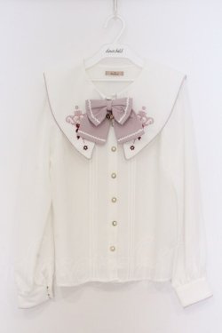 画像1: Amavel / Magical Candy ブラウス F シロ×ピンク O-26-03-21-1033-CA-BL-OW-OS