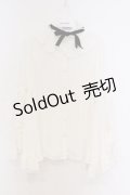 axes femme kawaii / 姫袖フリルブラウス M キナリ O-26-03-21-1034-AX-BL-OW-OS