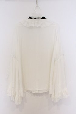 画像3: axes femme kawaii / 姫袖フリルブラウス M キナリ O-26-03-21-1034-AX-BL-OW-OS