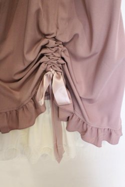 画像2: Amavel / Classique Dolly Ribbon レイヤードミドルスカート MT ピンク O-26-03-21-1036-CA-SK-OW-OS
