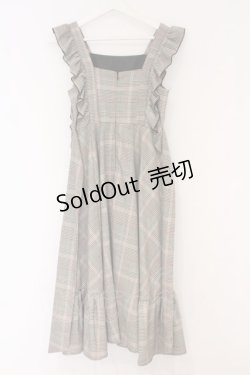 画像3: An MILLE / ミドル丈チェックフリルワンピース F ベージュ系 O-26-03-21-1040-EL-OP-OW-OS