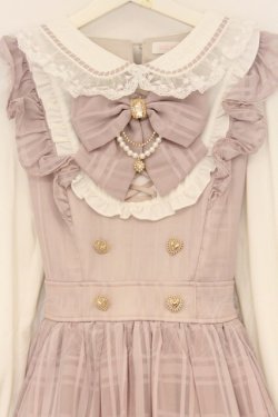 画像2: LIZ LISA / シアーチェックエプロンフリルワンピース 0 ピンク O-26-03-21-1041-LO-OP-OW-OS