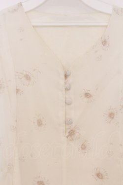 画像2: An MILLE / 花柄シフォンワンピース  アイボリー O-26-03-21-1044-EL-OP-OW-OS