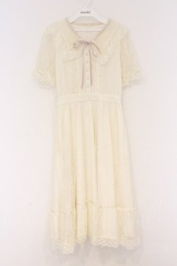 画像1: Honey Cinnamon / Mieux セーラーカラーレースワンピース F アイボリー O-26-03-21-1046-LO-OP-OW-OS