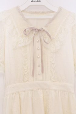 画像2: Honey Cinnamon / Mieux セーラーカラーレースワンピース F アイボリー O-26-03-21-1046-LO-OP-OW-OS