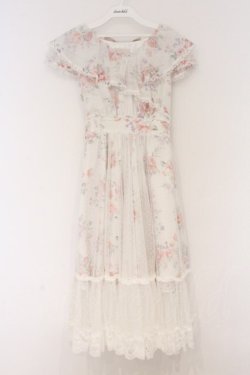 画像1: mille fille closet by LODISPOTTO / My Sweet Gardenワンピース M シロ O-26-03-21-1047-LO-OP-OW-OS
