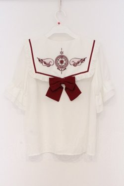 画像3: Amavel / Magical Tarotフリルブラウス F シロ×ピンク O-26-03-21-1049-CA-BL-OW-OS