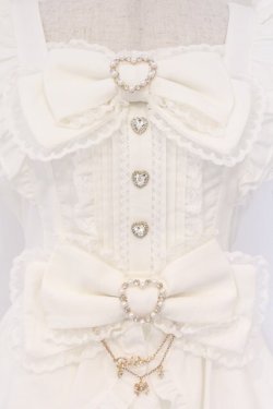 画像2: LIZ LISA / フロントカシュクールBIGリボンセットアップ 0 シロ O-26-03-21-1001-LO-OP-OW-OS