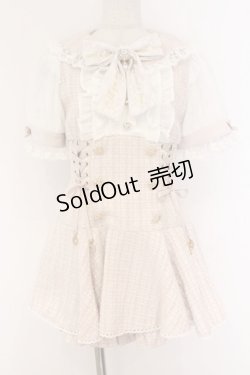 画像1: LIZ LISA / メッセージリボンツイードセットアップ 0 ピンク O-26-03-21-1006-LO-OP-OW-OS