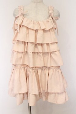 画像1: merry jenny / ホイップクリームミニワンピース  ピンク O-26-03-21-1012-LO-OP-IG-OS