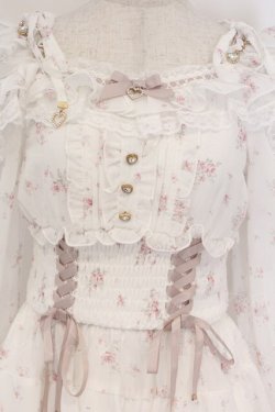 画像2: LIZ LISA / オフショルシフォンセットアップ 0 シロ O-26-03-21-1002-LO-OP-OW-OS