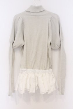 画像3: Fickle Bebe / グリッターペプラムニット 0 シロ O-26-03-21-1019-0-TO-IG-OS