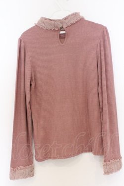 画像3: axes femme / チュールローズレース切替プルオーバー F ピンク O-26-03-21-1021-AX-TO-IG-OS