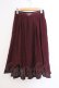 画像1: axes femme / 裾切替タックスカート F ワイン O-26-03-21-068-AX-SK-IG-OS (1)