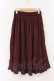 画像3: axes femme / 裾切替タックスカート F ワイン O-26-03-21-068-AX-SK-IG-OS (3)