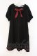 画像1: axes femme / リボン付セーラーワンピース  クロ×アカ O-26-03-21-077-AX-OP-IG-OS (1)