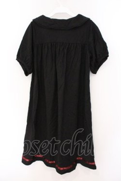 画像3: axes femme / リボン付セーラーワンピース  クロ×アカ O-26-03-21-077-AX-OP-IG-OS