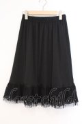axes femme / レース×プリーツペチスカート  クロ O-26-03-21-080-AX-SK-IG-OS