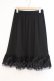 画像1: axes femme / レース×プリーツペチスカート  クロ O-26-03-21-080-AX-SK-IG-OS (1)