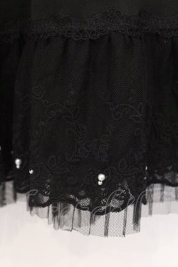 画像2: axes femme / レース×プリーツペチスカート  クロ O-26-03-21-080-AX-SK-IG-OS