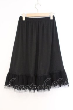 画像3: axes femme / レース×プリーツペチスカート  クロ O-26-03-21-080-AX-SK-IG-OS